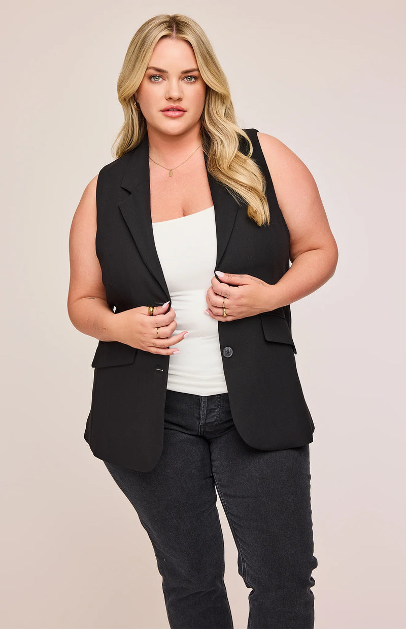 Bailey Sleeveless Jacket - Black