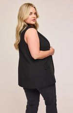 Bailey Sleeveless Jacket - Black