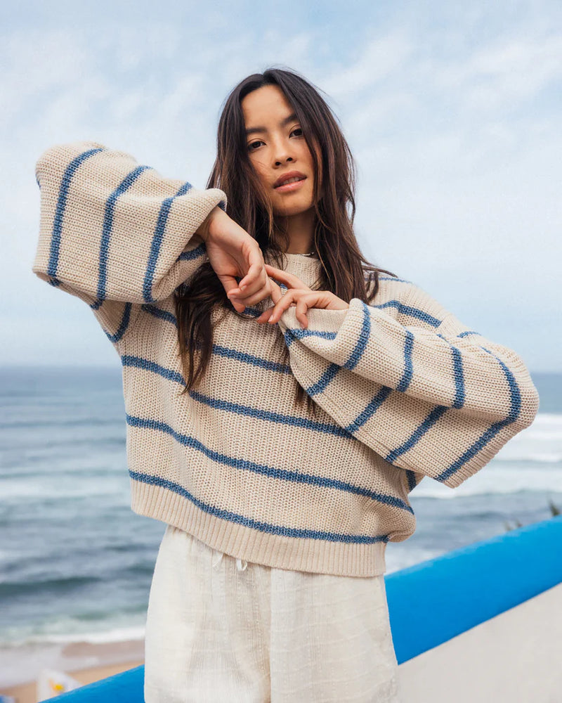 Changing Tides Knit Sweater - Blue Shadow