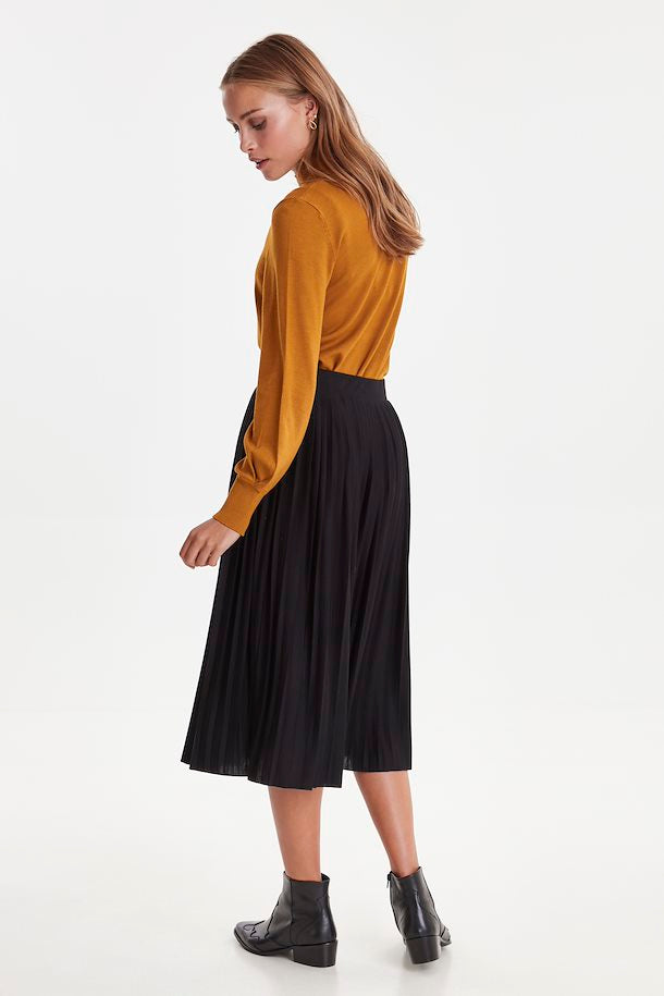 Ihwimsy Midi Skirt - Black