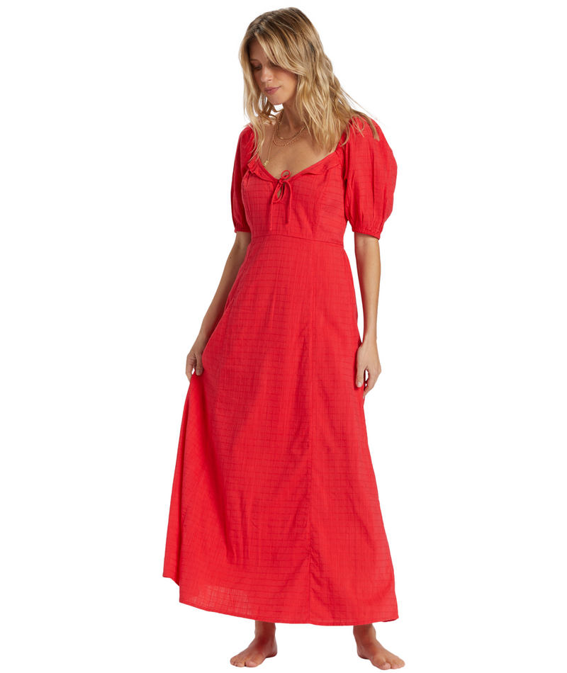 Robe Maxi Burning Love - Fiesta Red