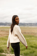 Octavia Knit Sweater - Cream