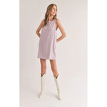 La Luna Linen Mini Dress - Lavender