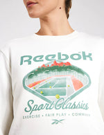 Court Sport Crewneck Sweater - Chalk