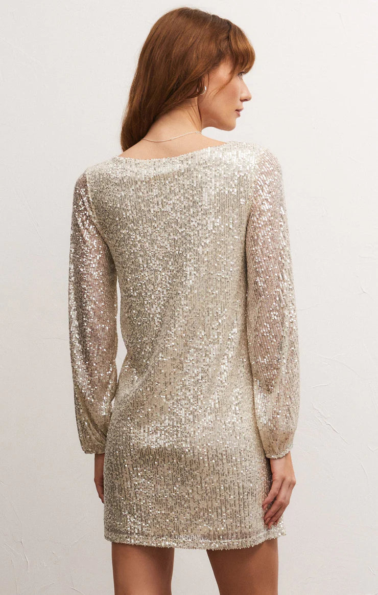 Adromeda Sequin Mini Dress - Stardust