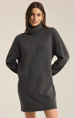 Robe tricot à col roulé Richie - Charcoal Heather