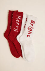 Merry &amp; Bright Socks Set - Haute Red