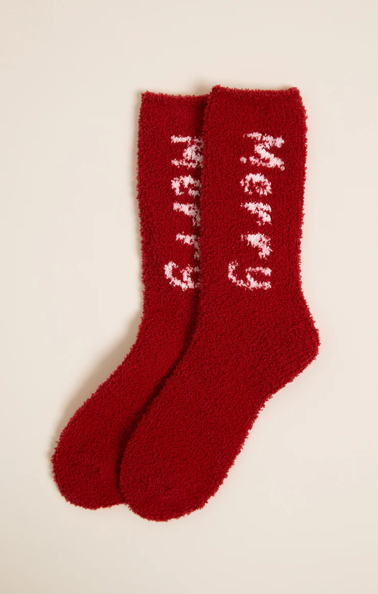 Merry &amp; Bright Socks Set - Haute Red