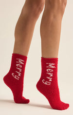 Merry &amp; Bright Socks Set - Haute Red