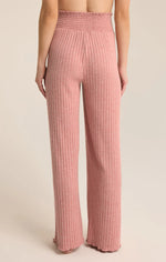 Dawn Smocked Ribbed Trousers - Rosebud