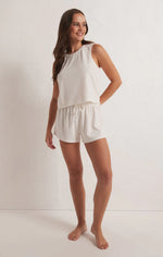 Libby Rib Terry Camisole - Cloud Dancer