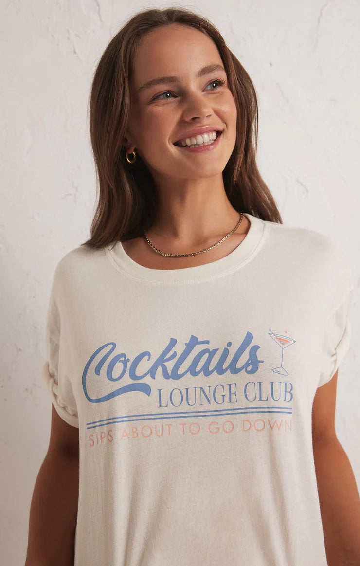 T-Shirt Cocktails Lounge - Cloud Dancer