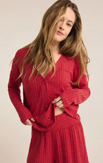 Mara Cardigan - Haute Red