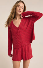 Mara Cardigan - Haute Red