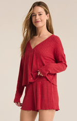 Mara Cardigan - Haute Red