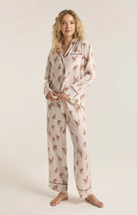 Dreamer Cheetah Pajama Set - Sea Salt