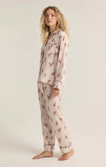 Dreamer Cheetah Pajama Set - Sea Salt