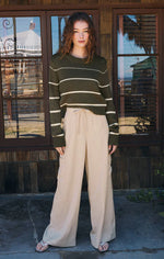 Milan Stripe Sweater - Natural