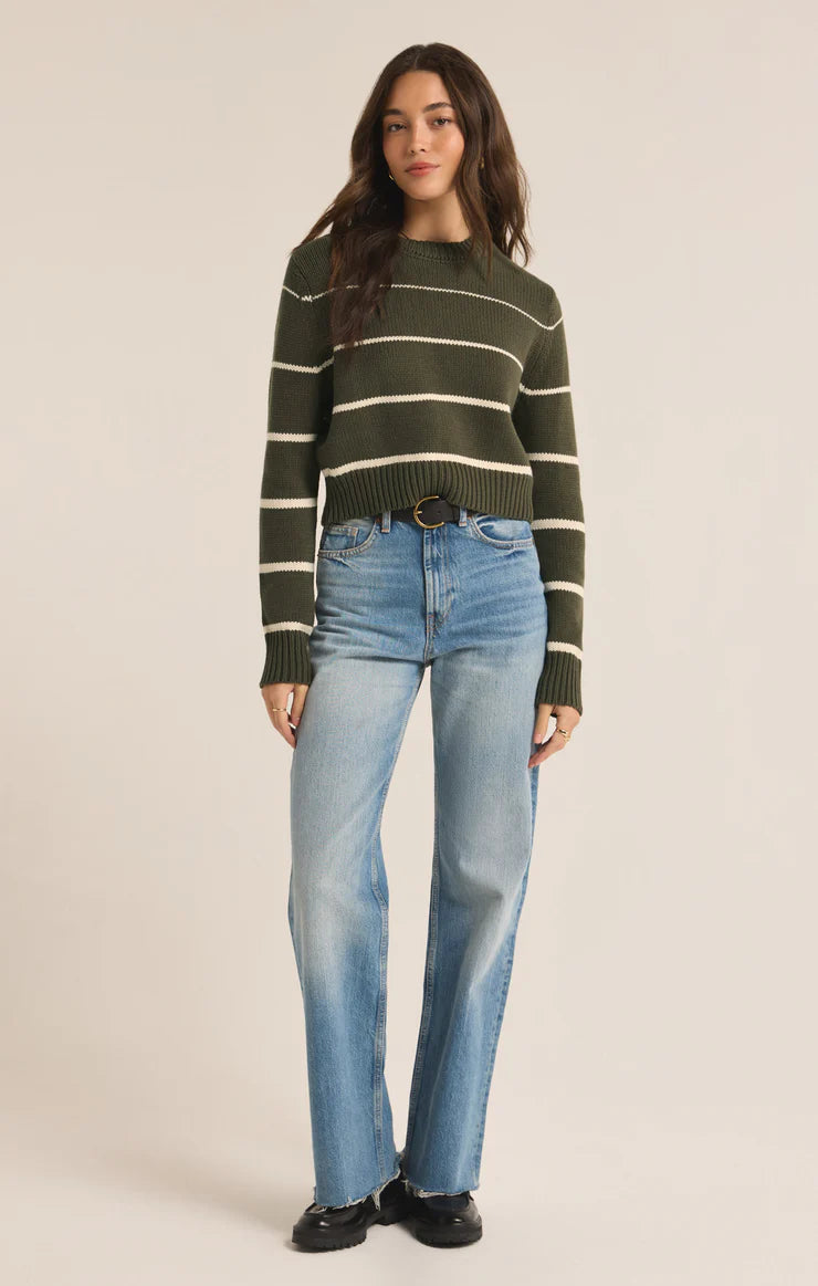 Milan Stripe Sweater - Natural