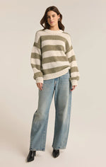 Anders Stripe Knit Sweater - Willow