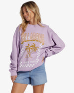 Ride In Crewneck Sweater - Peaceful Lilac