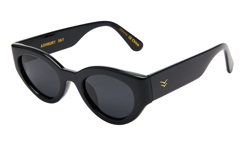 Lunettes de soleil Ashbury Sky - Black / Smoke polarized lens