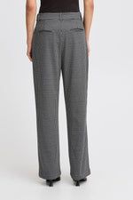 Kate Houndstooth Pants - Black/Grey