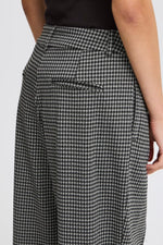 Kate Houndstooth Pants - Black/Grey