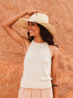 Cactus Field Knit Camisole - Egret