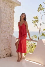 Robe midi Cairo - Red