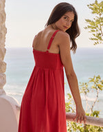 Robe midi Cairo - Red