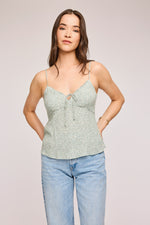 Camisole fleurie Rosario - Jade