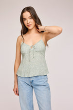 Camisole fleurie Rosario - Jade