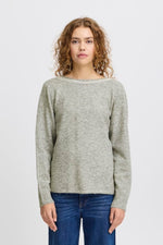 Macon Knitted Sweater - Grey Melange