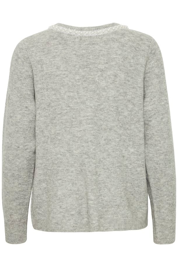 Macon Knitted Sweater - Grey Melange