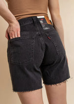 Levi's 501 mid tight shorts - Lunar Black