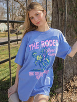T-Shirt Rodeo Goes on Forever - bleu royal
