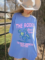 Rodeo Goes on Forever T-Shirt - royal blue