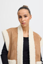 Gizora Sleeveless Jacket - Tiger's Eye