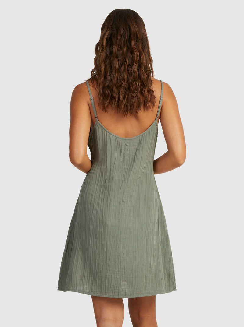 Santorini Mini Dress - Agave Green