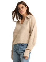 Redford V-neck sweater - Light Oatmeal