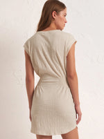 Rowan Textured Short Dress - Whisper White