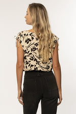 Sleeveless top Goldie - Seashell