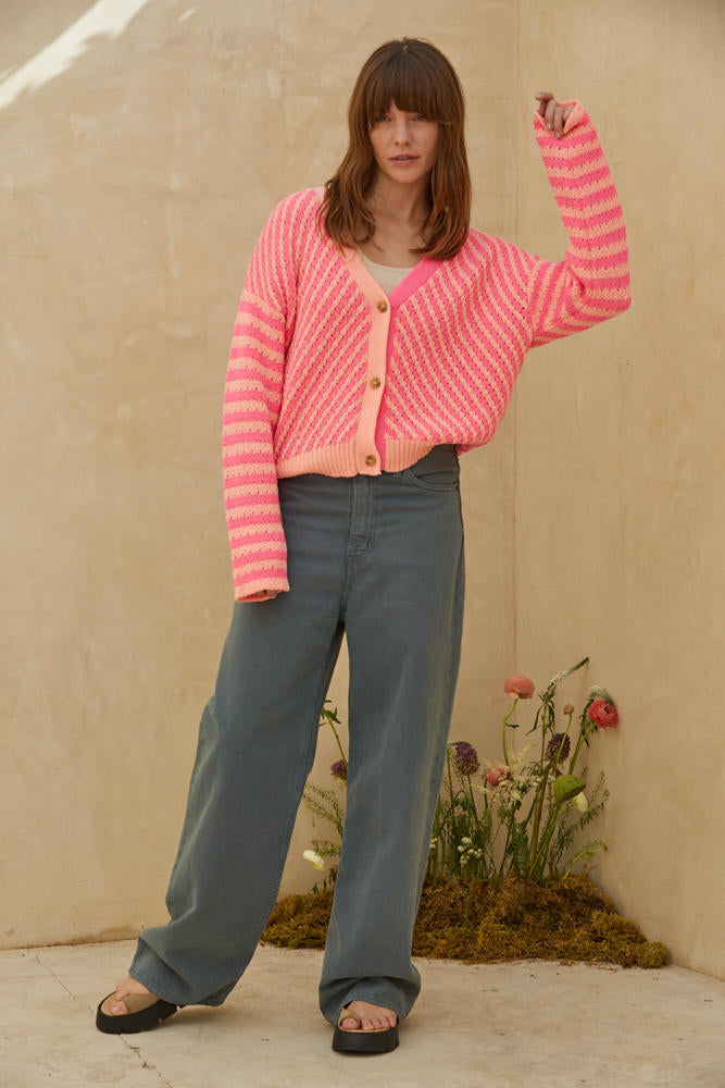 Cardigan Easy Street - Pink Multi