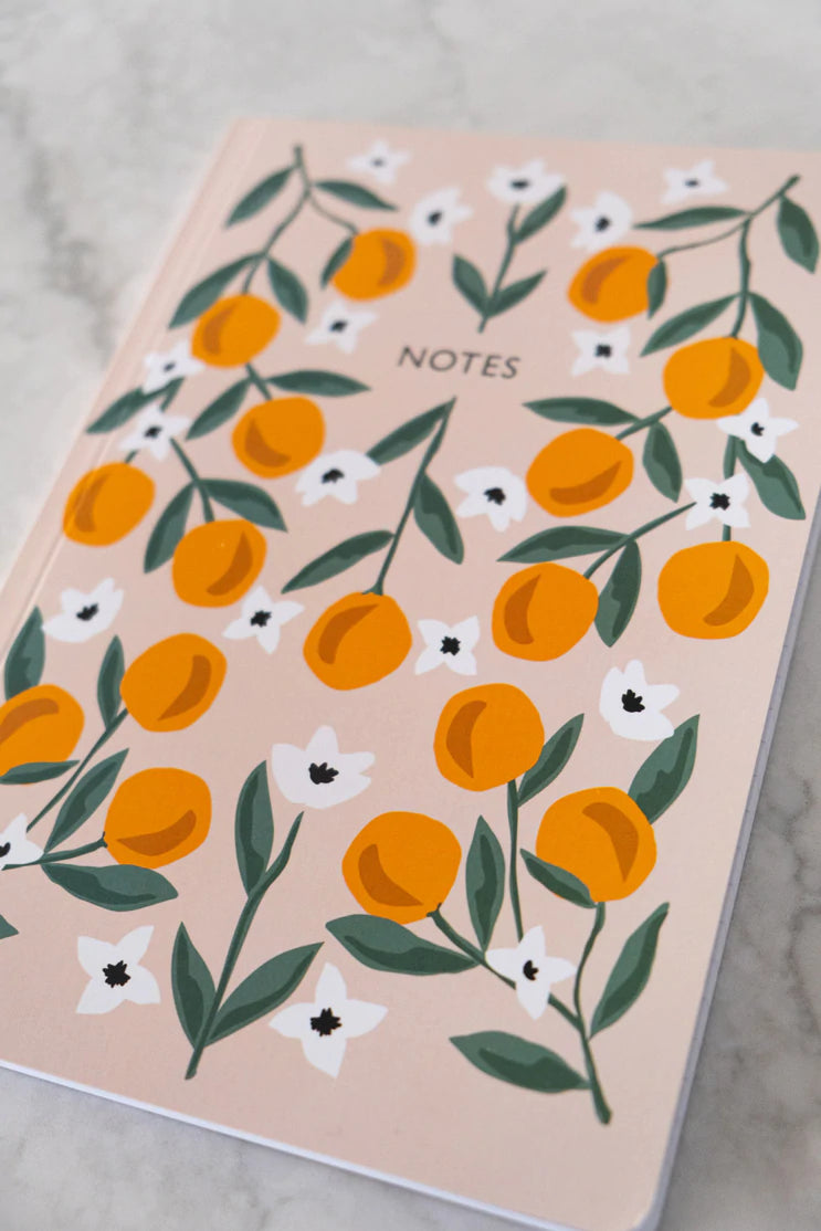 Lined Notebook - Orange Trees