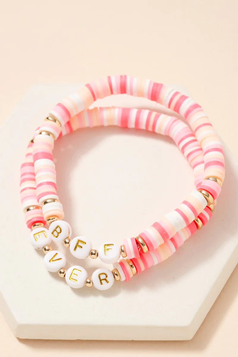 Ensemble de bracelet BFF - Pink