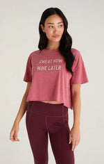 T-shirt vintage « Wine later tee »