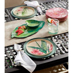 Ensemble de 4 assiettes extérieures en - Tropical Bamboo (ens de 4)