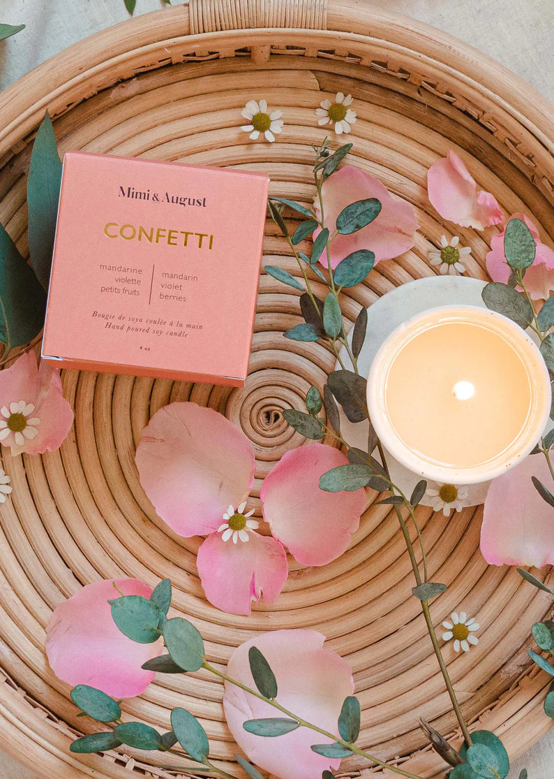 Chandelle réutilisable - Confetti