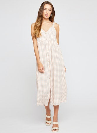 Makenzie Gingham Print Dress - Tuscan Gingham